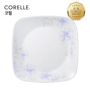 코렐 보라꽃 사각접시중