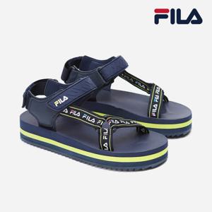 [공식] 휠라 토마이아 테이피테잎 샌들 NAVY YELLOW