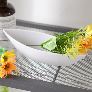 아크릴 플라스틱 도자기 수반 미니 19x4cm 조화꽃 전용 인테리어 화분 장식 소품