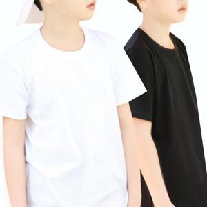 [이너스유]주니어 기본 반팔 티셔츠 무지 아동 남아 여아 단체 3