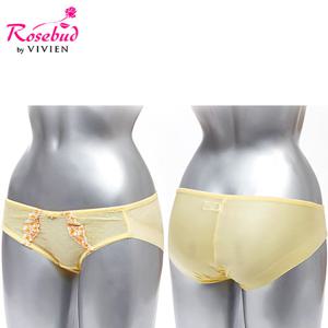 [로즈버드BY비비안] 튤자수 레이스 삼각 헴팬티 PT3621P