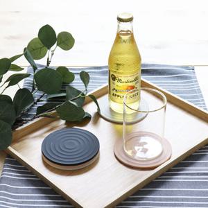 우디핑크 실리콘 컵받침 티코스터 6개