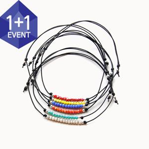 제이로렌 00A0625 크리스탈 실버볼 실크 매듭실발찌