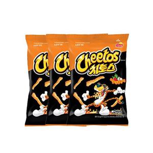 NCM 치토스 매콤 소 82g 3개 봉지 과자 맛있는 바삭한