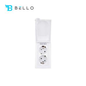 방우형 콘센트 2구 일신 ISC-14039 낱개