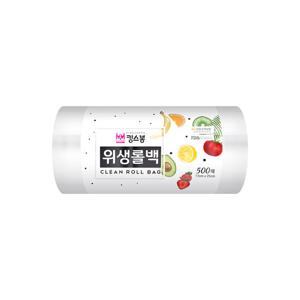 킹스봉 대용량 일회용 비닐 봉투 위생롤백 17x25cm (500매입)