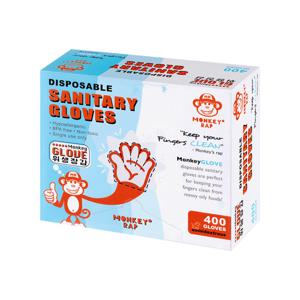 몽키랩 일회용 비닐장갑 대용량 위생장갑 (400매)
