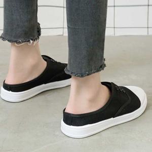 NAM 패브릭 여자 운동화 뮬블로퍼 스니커즈 뮬운동화