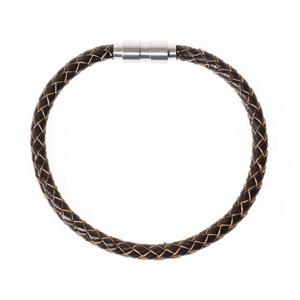 [Jbans]트위스트 가죽 커플팔찌 (02-AC526_BR)