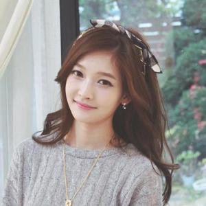 [ROXBURY] 타탄 체크 와이어 체인 헤어밴드