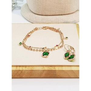 멀티 사각 큐빅 팔찌/여자팔찌/체인팔찌/뱅글/링팔찌/주얼리