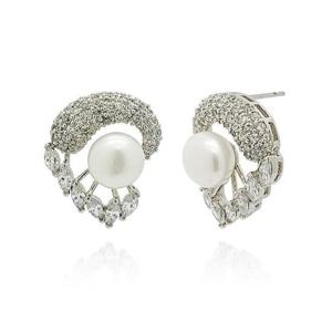 [갤러리민] 날개진주큐빅귀걸이/진주귀걸이/프로포즈/드롭