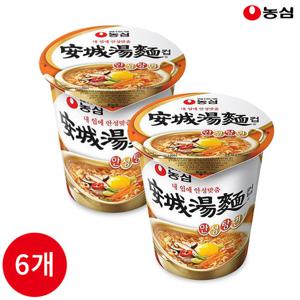 농심 안성탕면 컵 66g x 6개