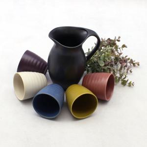 달소금 핸드메이드 도자기 오색 막걸리잔세트(6P)