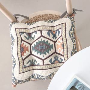 [베누지오] 자카드 엠보싱 쿠션 끈 방석 6종/택1