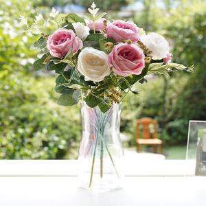 홀로그램 유리 화병 오팔 인테리어소품 꽃병