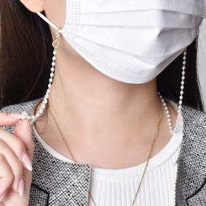 [리드박스] 국산제작 클래식 촘촘진주 체인 마스크 스트랩