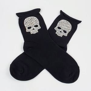 국내제조 스컬 큐빅양말/여성 해골 패션양말/여성 골프양말