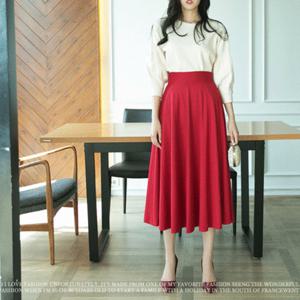 SK2662 나노 분또 롱롱 플레어 스커트 치마