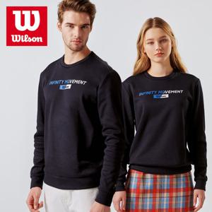 윌슨 공용 1435 맨투맨티셔츠 네이비 기모티셔츠