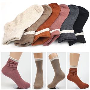 [5족세트]국내제조 여성 돌돌이 골지양말/간절기~겨울 면 패션양