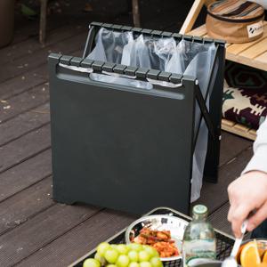 프랑코 3칸 폴딩분리수거함 겸 휴지통 45L