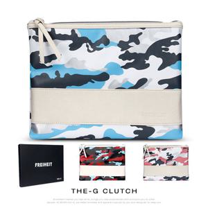 THE-G 프리미엄 카모 파우치 클러치백