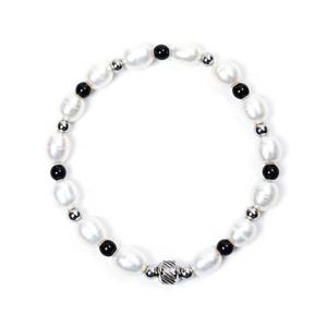 [Jbans]리얼진주 포인트볼 믹스 패션팔찌 (C2003-AC666_IV)