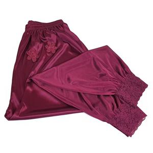 국내제조 새틴 8부속바지 파자마/할머니 중년여성 잠옷바지