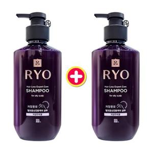 려 자양윤모 지성 두피용 샴푸 400ml 2개묶음