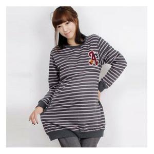 수유복 A단가라수유티 빅사이즈 겨울 임부복 긴팔상의