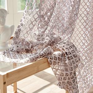 [뷰하우스] 데코형 포인트 와플커튼 중형