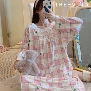 [더에비타]보노(Bono) 플라워 원피스 잠옷