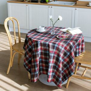 포홈 블랑 빈티지체크 테이블보 4인용 2color