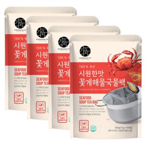 강고집 시원한맛 꽃게해물국물팩 13g x 10개입 x 4봉