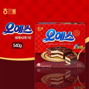 [해태제과] 오예스 16+2개(540g)
