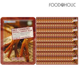 (100매)푸드어홀릭3D 홍삼 내추럴에센스 마스크팩