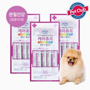 데이스포 케어츄르 관절건강 오리닭고기 15g 4P x3개