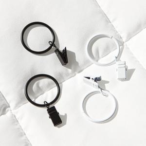 원형 커튼 집게링 화이트 1set(10개)