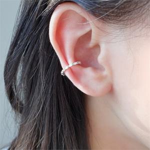 [STUDIO JEWEL] 롱큐빅 링 이어커프 피어싱