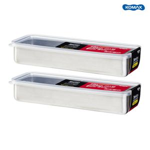 코멕스 스텐킵스 시스템 직사각3호 930ml 2개세트 반찬통 밀폐용