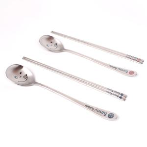 한일스텐레스 퍼니퍼니 수저 2벌세트 (부부수저)