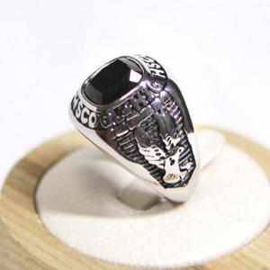 [이어넥핸즈] 변색안되는 써지컬스틸 오닉스이글 반지