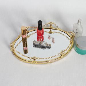 엔틱메탈 체인 화장대 정리 수납 쟁반 스몰-2색상 옵션