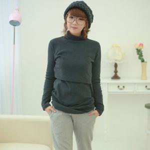 T.40수폴라수유티 빅사이즈 수유복 상의 임부복 롱티