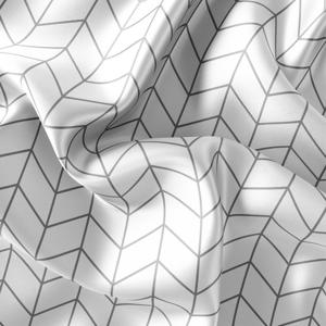 샤워커튼-헤링본화이트/패브릭 욕실 커텐 방수 가림막