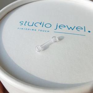 [STUDIO JEWEL] 투명 원형 실리콘 알레르기 방지 피어싱