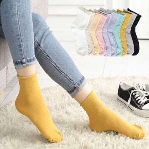 돌돌이 여성양말 5켤레 패션 중목양말 스니커즈 데일리 모던 심
