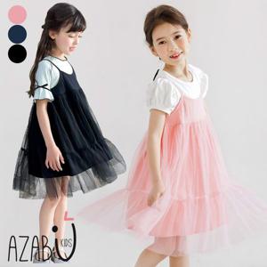 [아자브키즈]스윗 샤 원피스 캉캉 레이어드 여아 주니어
