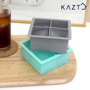 파스텔 실리콘 아이스큐브 원형 얼음틀 사각 4구 2colors